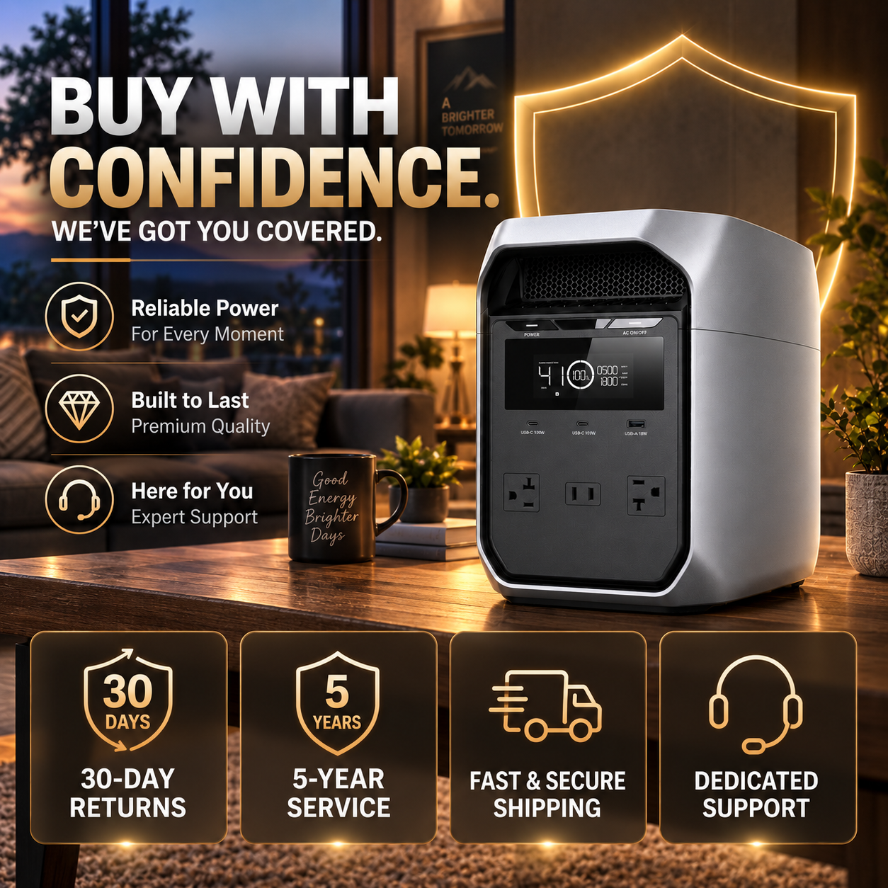 Large Capacity + Fast Charging = Endless Power, Anywhere, Anytime